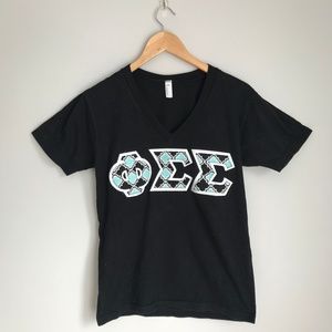 Phi Sigma Sigma letters shirt, Greek Letters